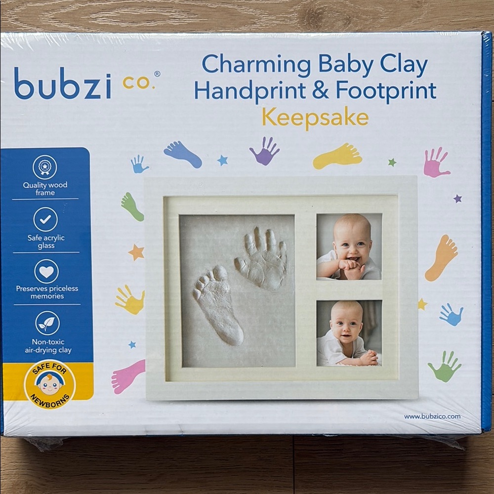 Charming Baby Clay Keepsake - White